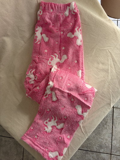 Pantalón polar soft luminoso rosa unicornios