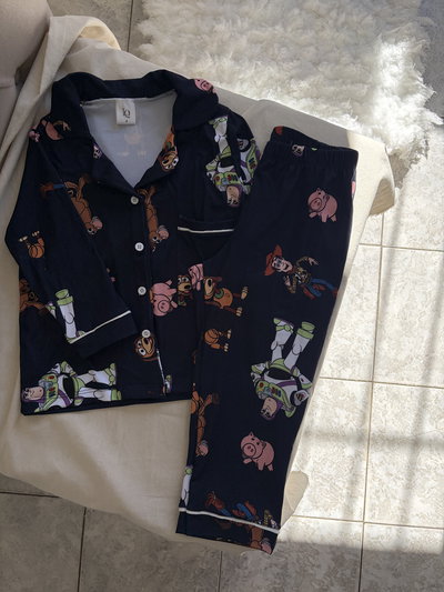 Pijama camisero niños Toy story azul 