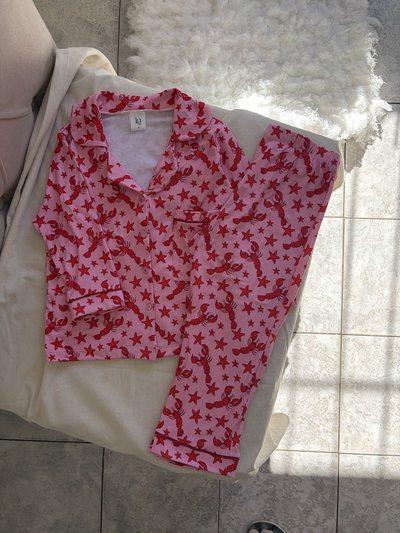 Pijama camisero niños Langostinos