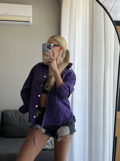 Camisaco morado NISSIE