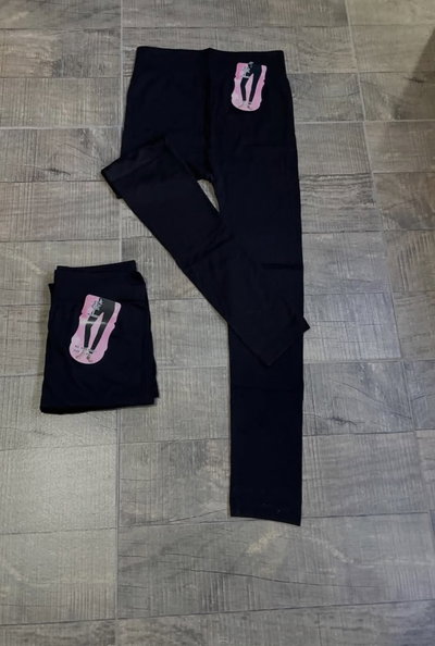 Calza térmica negra mujer 