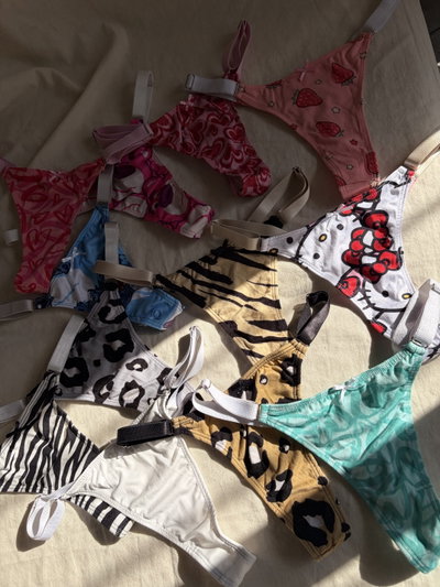 DOCENA tanga regulable ancho modal soft estampadas