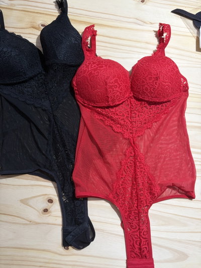 Body soft puntilla y tul SEXY LALI 