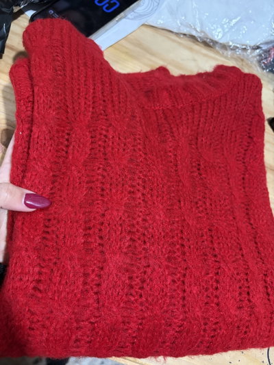 Sweter oversize lana acrílica  