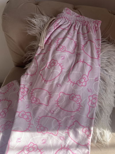 Pantalón pijama plush Kitty rosa 