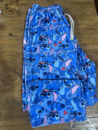 Pantalón pijama plush Stitch azul 