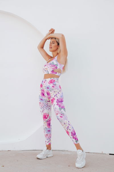 Top lycra entero flores