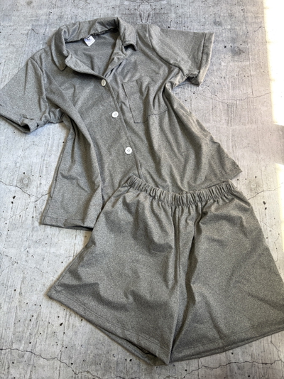 Camisero modal soft liso gris topo