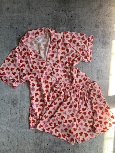 Camisero modal soft corazones 