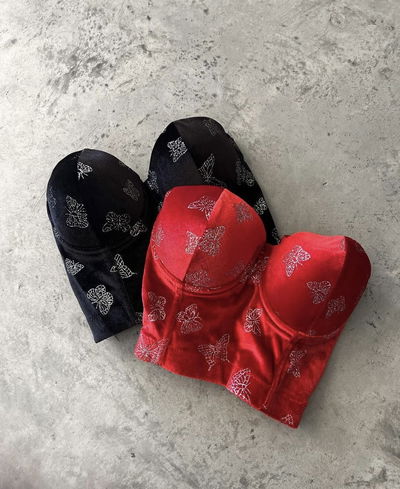 Bustier mariposas 
