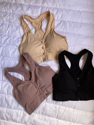 PACK X3 TOP CON BOTONES