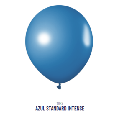Globo Standard Intense Azul 9" x25