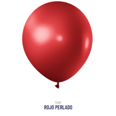 Globo Perlado Rojo 9" x50u
