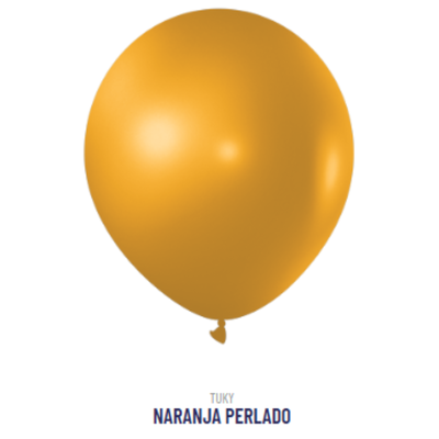 Globo Perlado Naranja 9" x50u