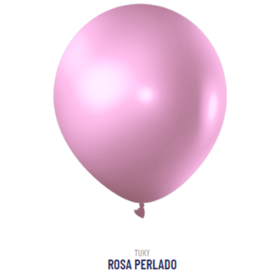 Globo Perlado Rosa 9" x50u