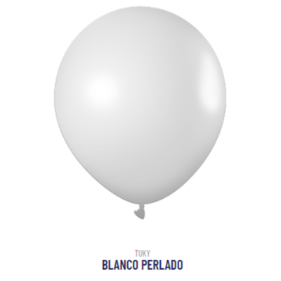 Globo Perlado Blanco 9" x50u