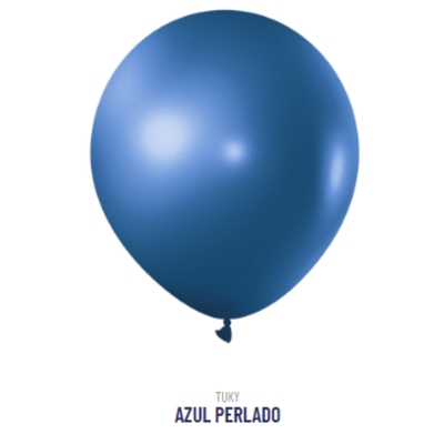 Globo Perlado Azul 9" x50u
