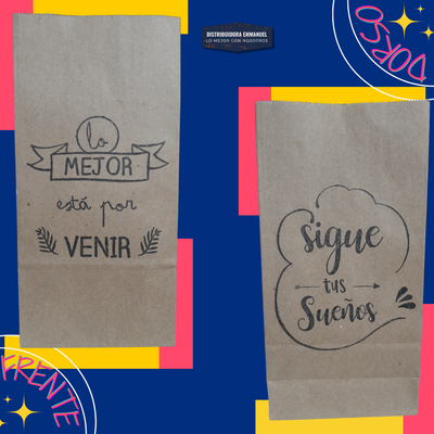Bolsa Cotillon Frase " Sueños "