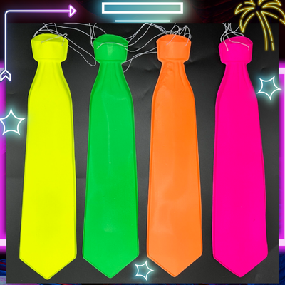 Corbata Plastico Fluo