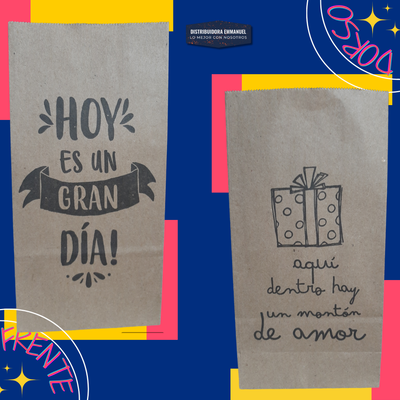 Bolsa Cotillon Frase " Dia "