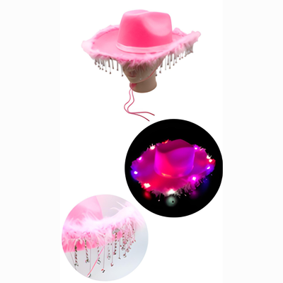 Sombrero COWBOY C/Strass Led