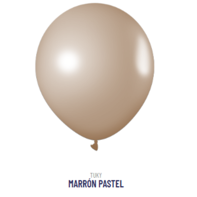 Globo Pastel Marron 9"