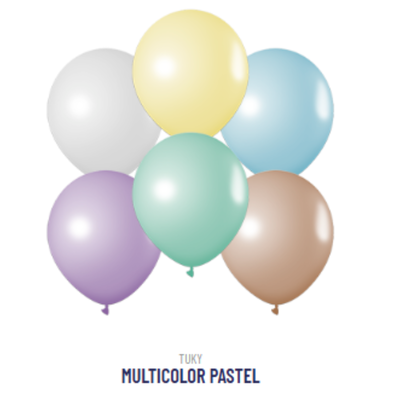 Globo Pastel Multicolor 9"