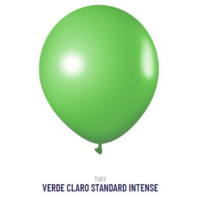 Globo Standard Intense Verde Claro 9" x25