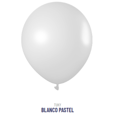 Globo Pastel Blanco  9"