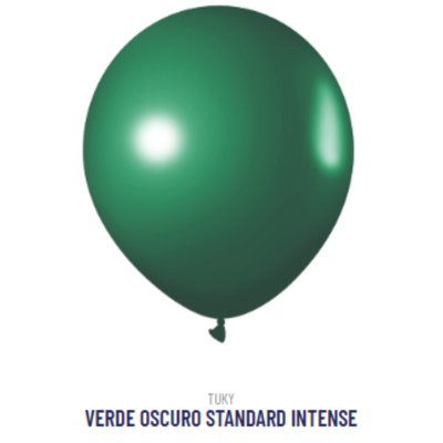 Globo Standard Intense Verde Oscuro 9" x50