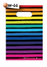 Riñon Imp.Rayas Multicolores 20x30 ( pack x 20 )