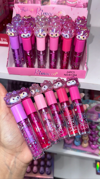 Lip Gloss de kuromi traslúcido 