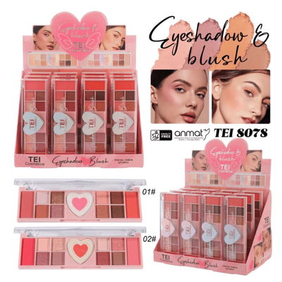 Paleta de sombras tei corazon