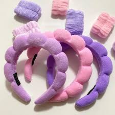 Vinchas flufy o nube con muñequeras x 3 unidades