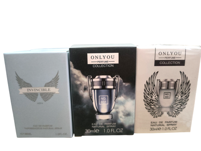 Perfume de hombre 30ml x 3 unidades 