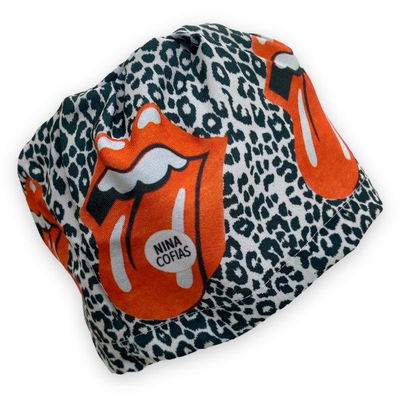 Cofia Nina 099 Animal Print Rolling Stones.