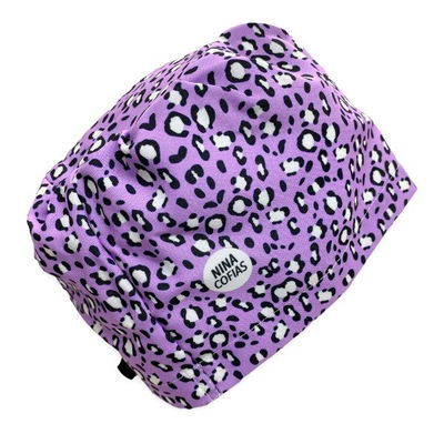 Cofia Nina 090 Animal Print April Lila.