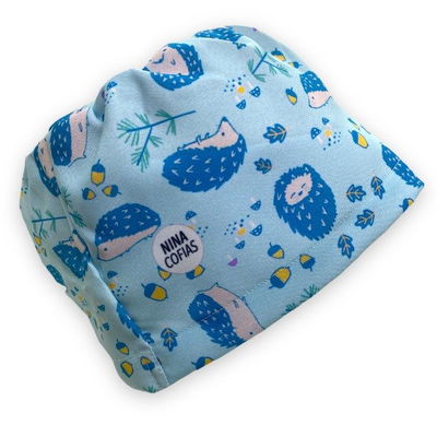 Cofia Nina 257 Erizo Azul.