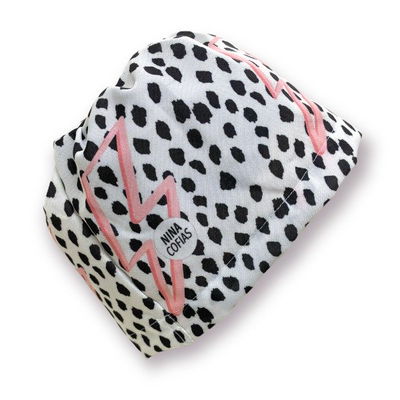 Cofia Nina 377 Animal Print Rayo Rosa.