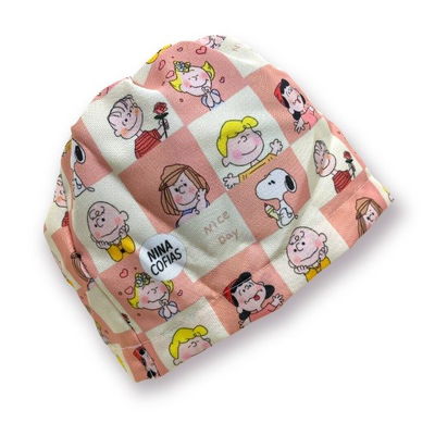 Cofia Nina 355 Charlie Brown Cuadrados.