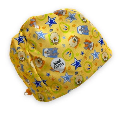 Cofia Nina 132 Looney Tunes Bebes Amarilla.