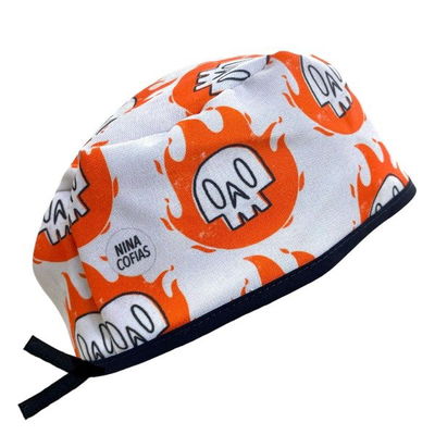 Cofia Nina 1142 Calavera Fuego.