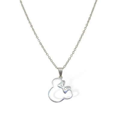 Dije Minnie silueta(incluye cadena y caja regalo)