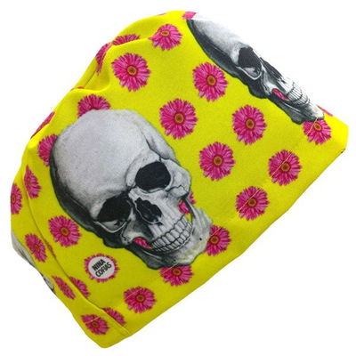 Cofia Nina 1237 Calavera flores rosas