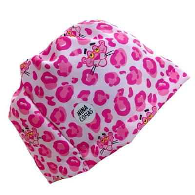 Cofia Nina 1095 Pantera Rosa Print