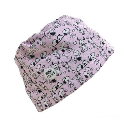 Cofia Nina 1038 Snoopy Lila.