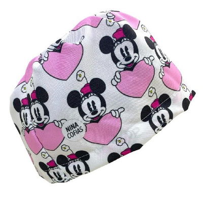 Cofia Nina 1054 Minnie Corazón Rosa.