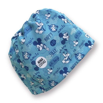Cofia Nina 765 Mickey Celeste Fondo.