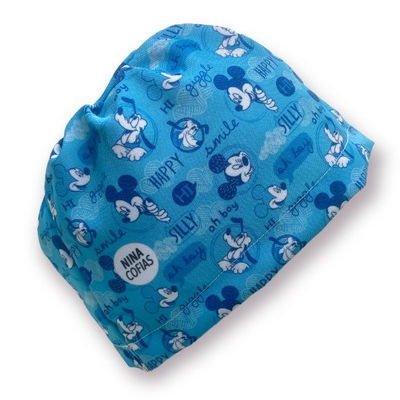 Cofia Nina 730 Mickey  Azul Fondo.