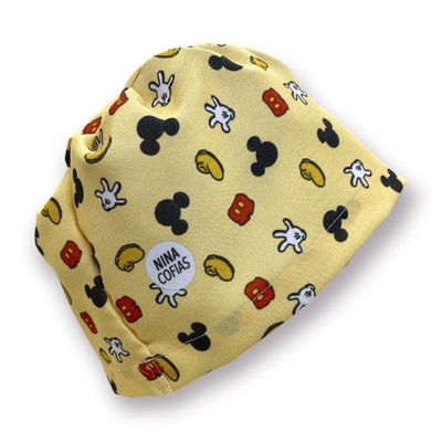 Cofia Nina 768 Mickey Iconos Amarilla.